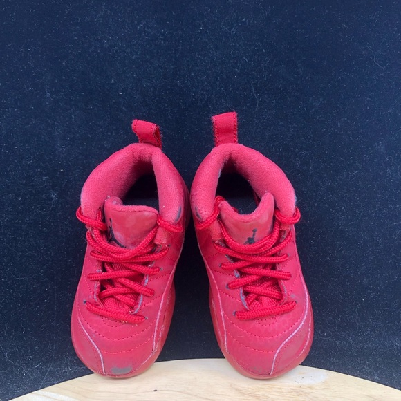 Nike Air Jordan 12 XII Retro TD Bulls Gym Red 850000-601 Shoes Toddler Size 10C - Picture 8 of 10